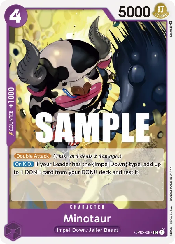 Minotaur #OP02-087 Paramount War One Piece card