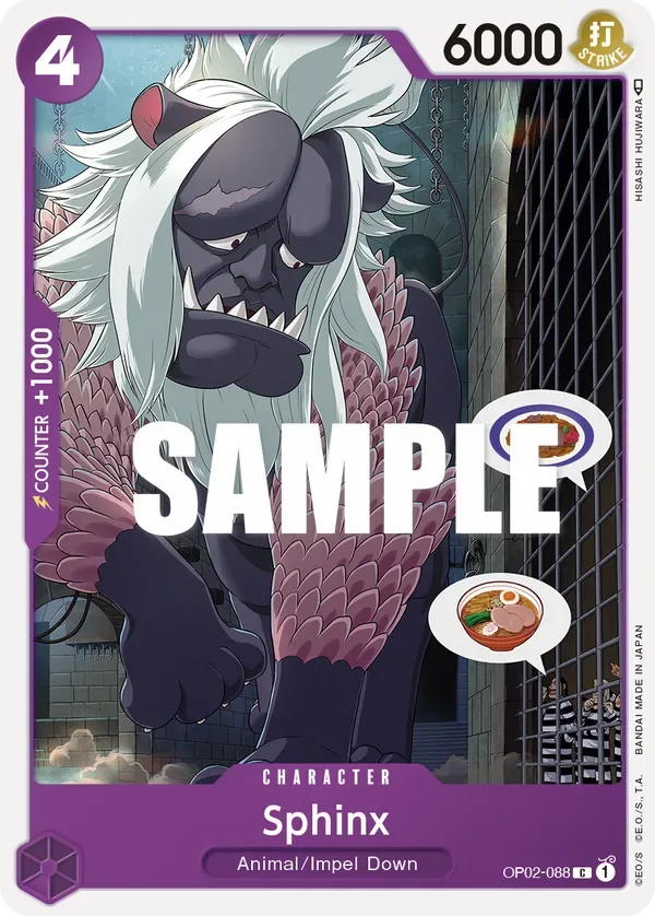 Sphinx #OP02-088 Paramount War One Piece card