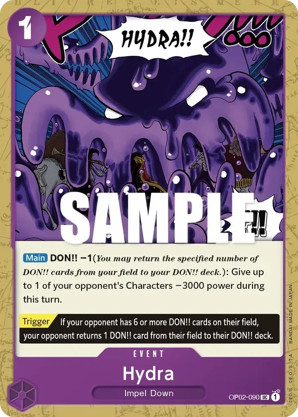 Hydra #OP02-090 Paramount War One Piece card