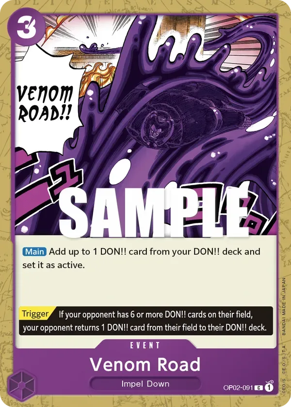 Venom Road #OP02-091 Paramount War One Piece card