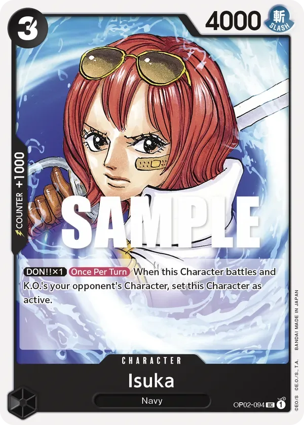 Isuka #OP02-094 Paramount War One Piece card