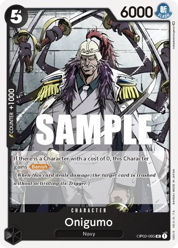 Onigumo #OP02-095 Paramount War One Piece card