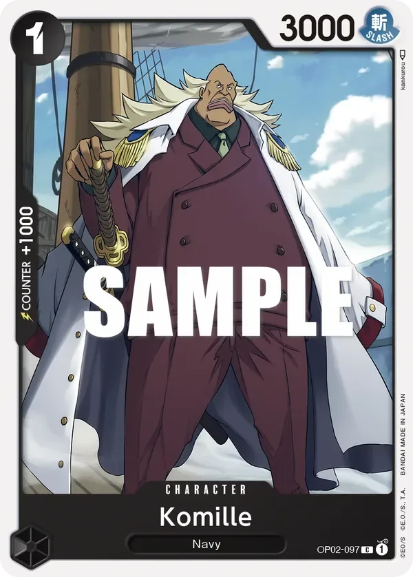 Komille #OP02-097 Paramount War One Piece card