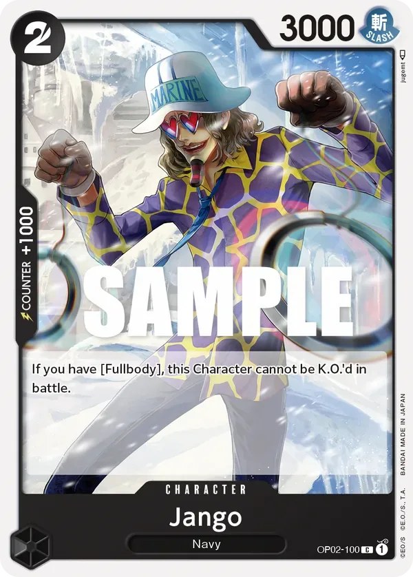 Jango #OP02-100 Paramount War One Piece card