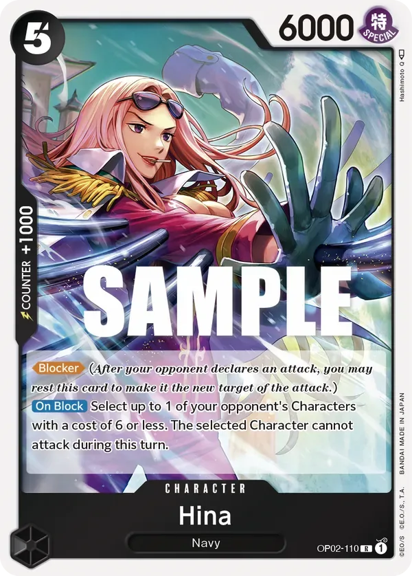 Hina #OP02-110 Paramount War One Piece card