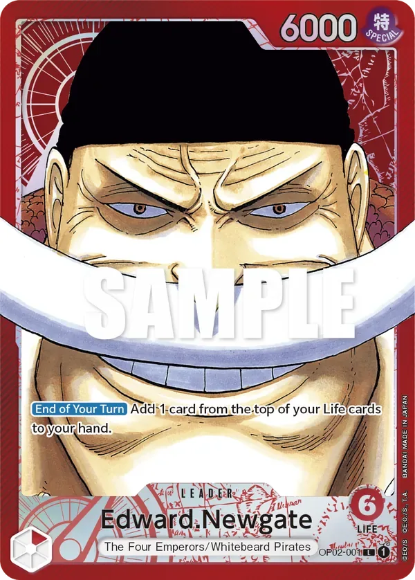 Edward.Newgate #OP02-001 Paramount War One Piece card