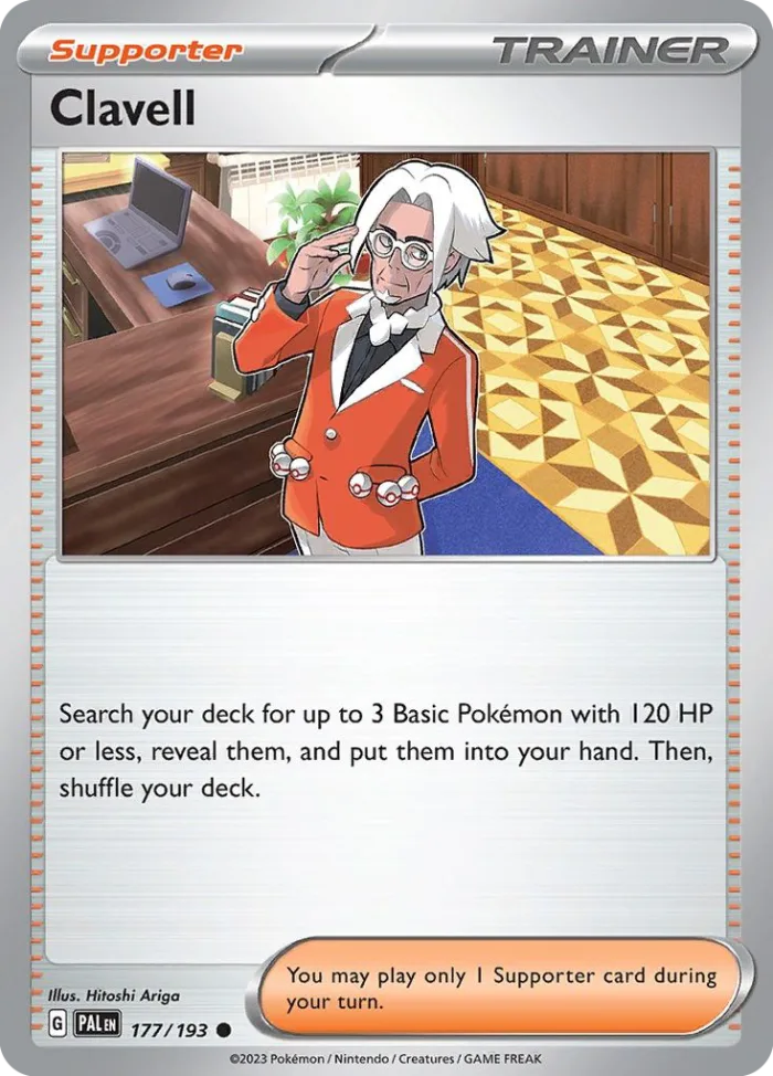 Clavell #177 Paldea Evolved Pokemon card