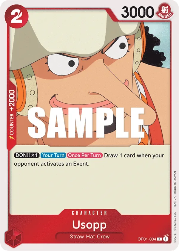 Usopp #OP01-004 Romance Dawn One Piece card