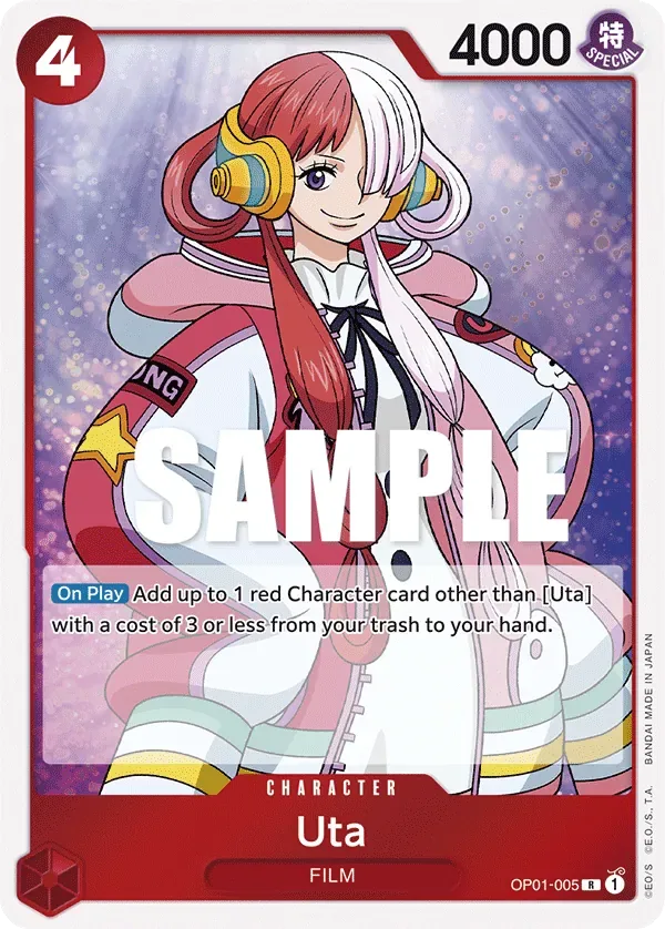 Uta #OP01-005 Romance Dawn One Piece card