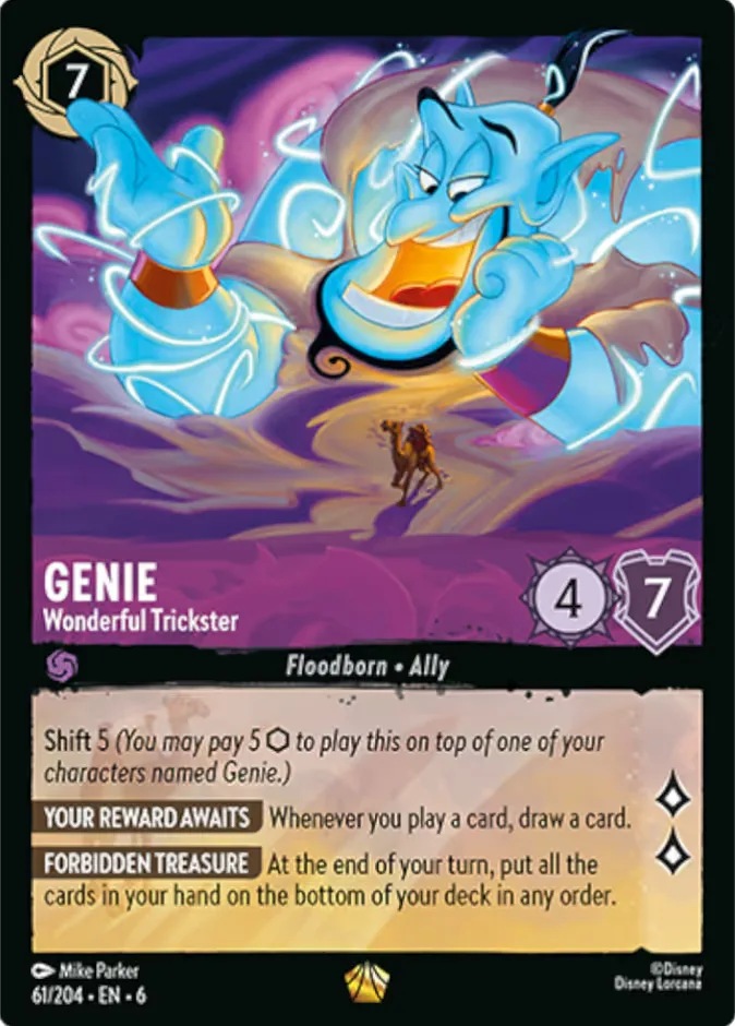 Genie #61 Azurite Sea Disney Lorcana card