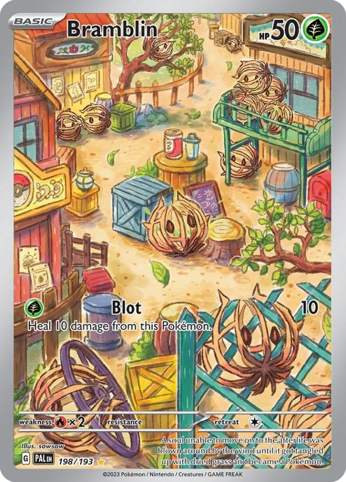 Bramblin #198 Paldea Evolved Pokemon card