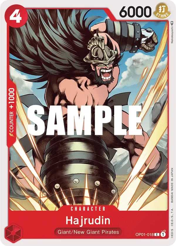 Hajrudin #OP01-018 Romance Dawn One Piece card