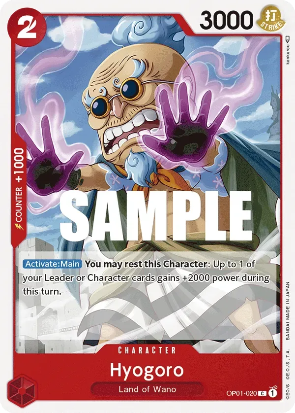 Hyogoro #OP01-020 Romance Dawn One Piece card