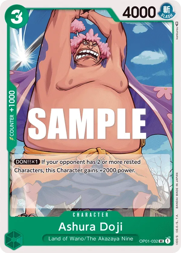 Ashura Doji #OP01-032 Romance Dawn One Piece card