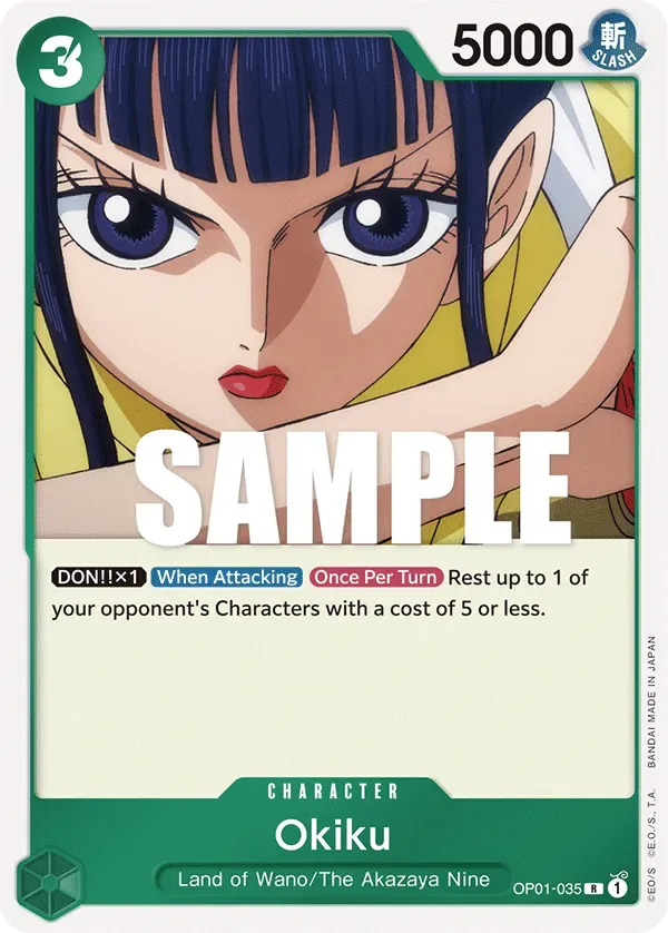 Okiku #OP01-035 Romance Dawn One Piece card