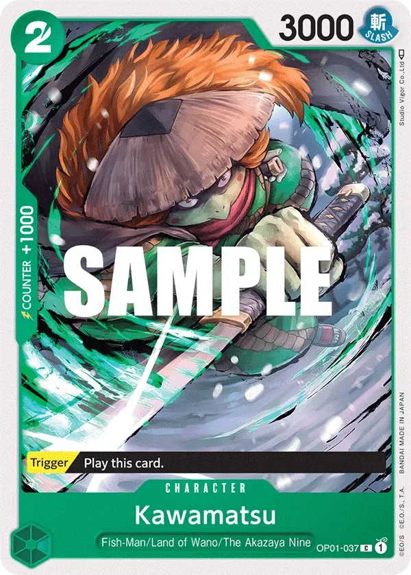 Kawamatsu #OP01-037 Romance Dawn One Piece card