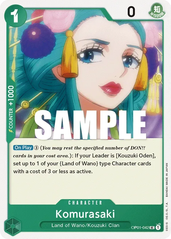 Komurasaki #OP01-042 Romance Dawn One Piece card