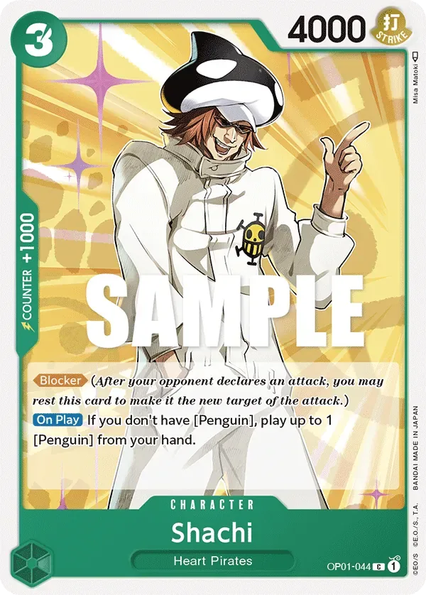 Shachi #OP01-044 Romance Dawn One Piece card