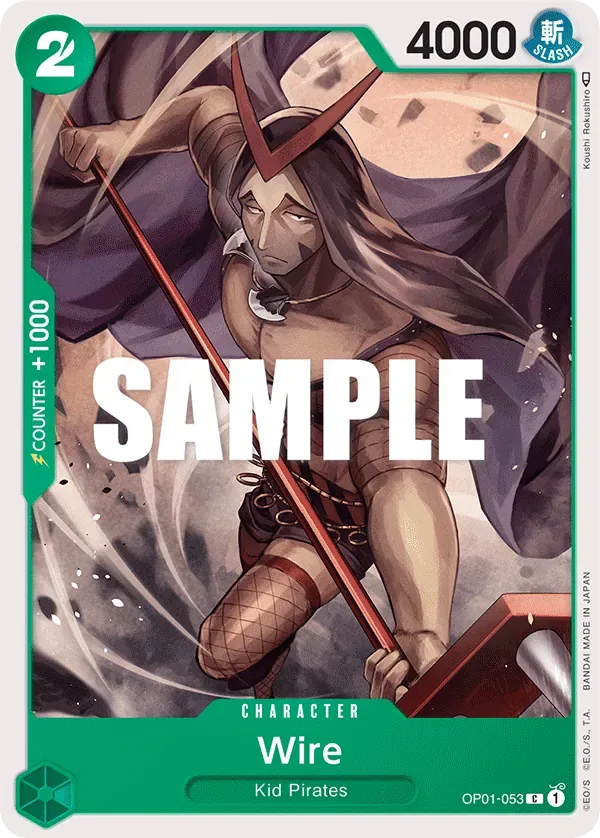 Wire #OP01-053 Romance Dawn One Piece card