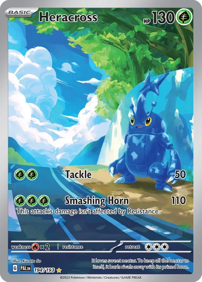 Heracross #194 Paldea Evolved Pokemon card