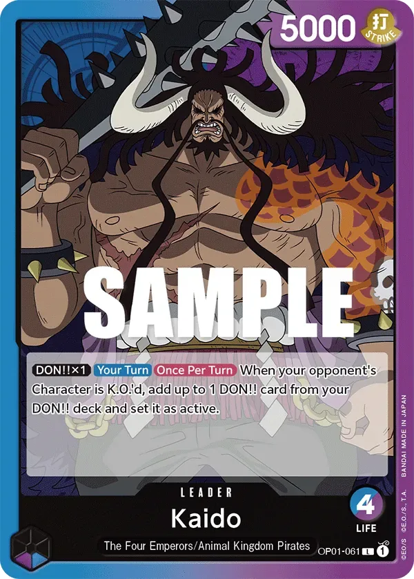 Kaido #OP01-061 Romance Dawn One Piece card