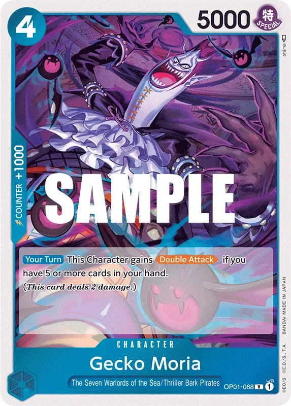 Gecko Moria #OP01-068 Romance Dawn One Piece card