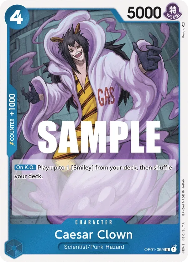 Caesar Clown #OP01-069 Romance Dawn One Piece card