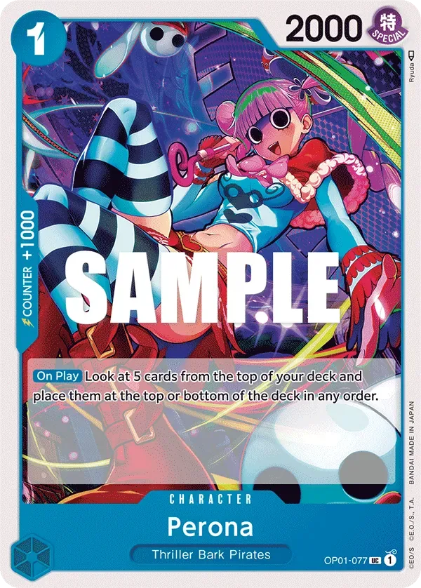 Perona #OP01-077 Romance Dawn One Piece card