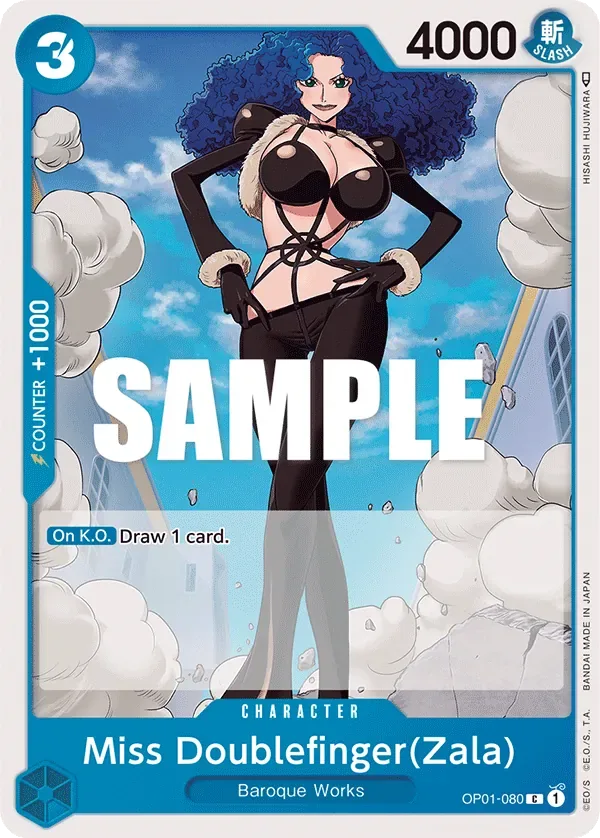 Miss Doublefinger(Zala) #OP01-080 Romance Dawn One Piece card