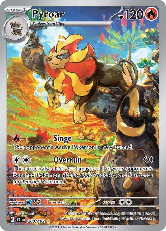 Pyroar #200 Paldea Evolved Pokemon card