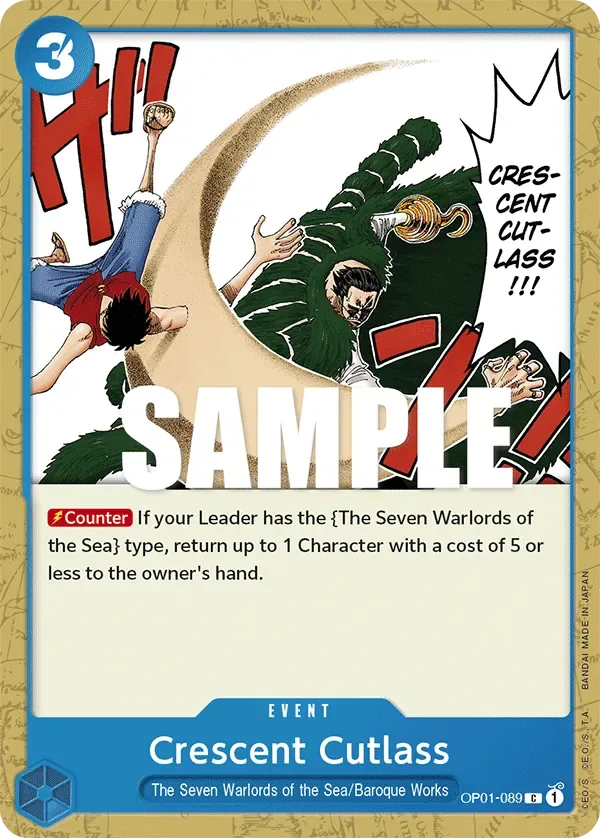 Crescent Cutlass #OP01-089 Romance Dawn One Piece card