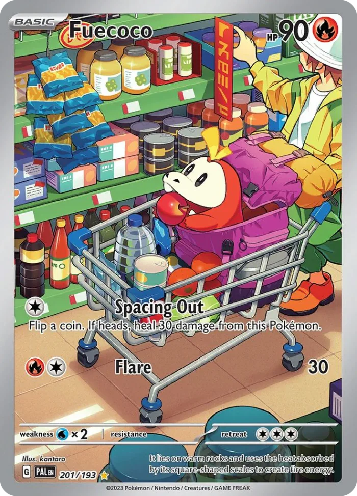 Fuecoco #201 Paldea Evolved Pokemon card
