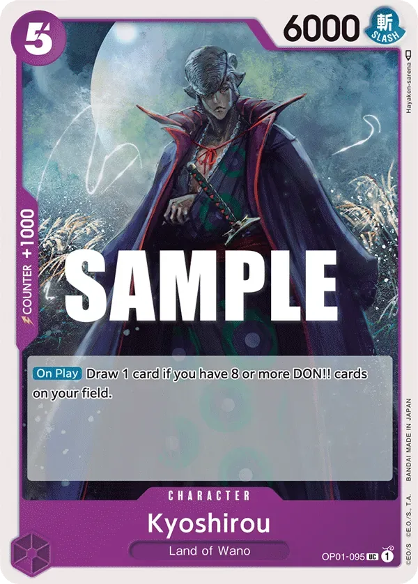 Kyoshirou #OP01-095 Romance Dawn One Piece card