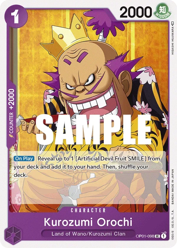 Kurozumi Orochi #OP01-098 Romance Dawn One Piece card