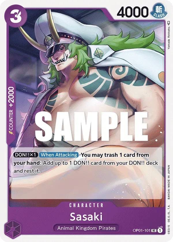 Sasaki #OP01-101 Romance Dawn One Piece card