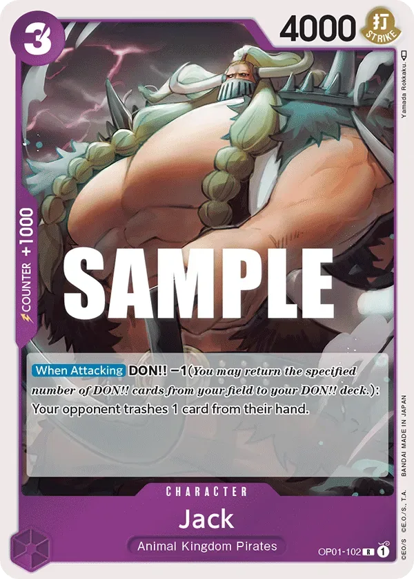 Jack #OP01-102 Romance Dawn One Piece card