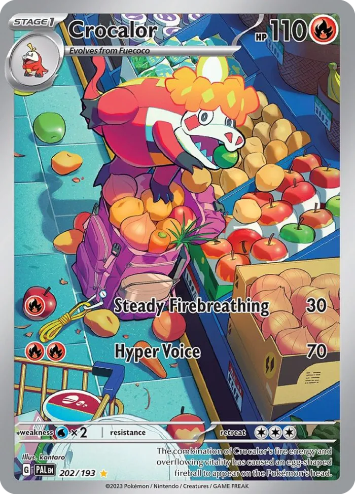 Crocalor #202 Paldea Evolved Pokemon card