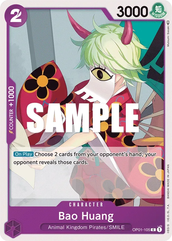 Bao Huang #OP01-105 Romance Dawn One Piece card