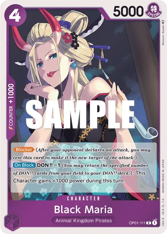 Black Maria #OP01-111 Romance Dawn One Piece card
