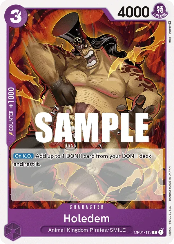 Holedem #OP01-113 Romance Dawn One Piece card