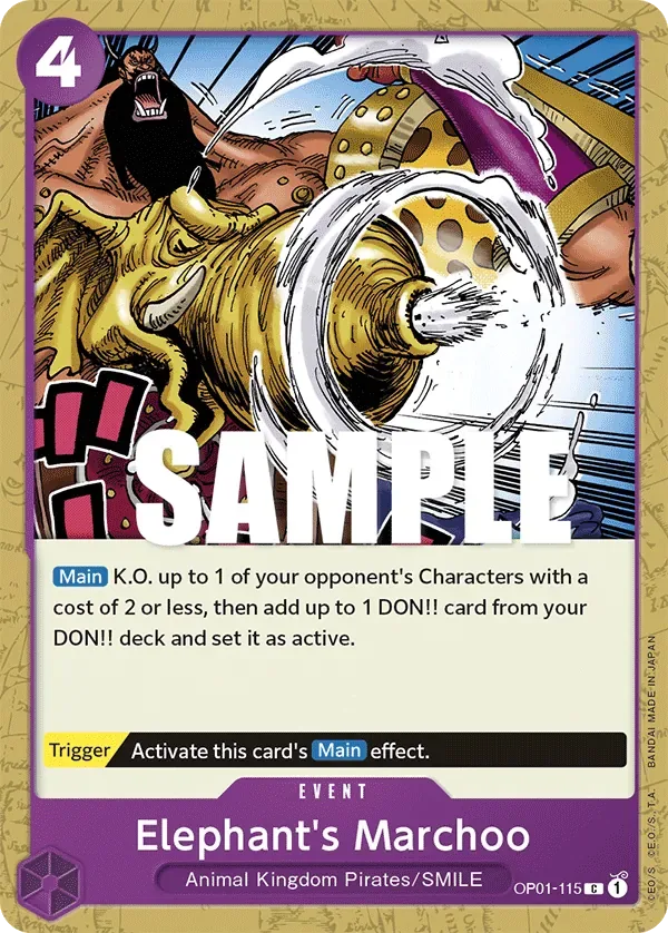 Elephant's Marchoo #OP01-115 Romance Dawn One Piece card