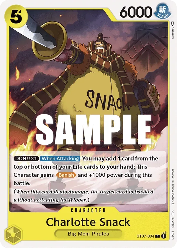 Charlotte Snack #ST07-004 Big Mom Pirates One Piece card