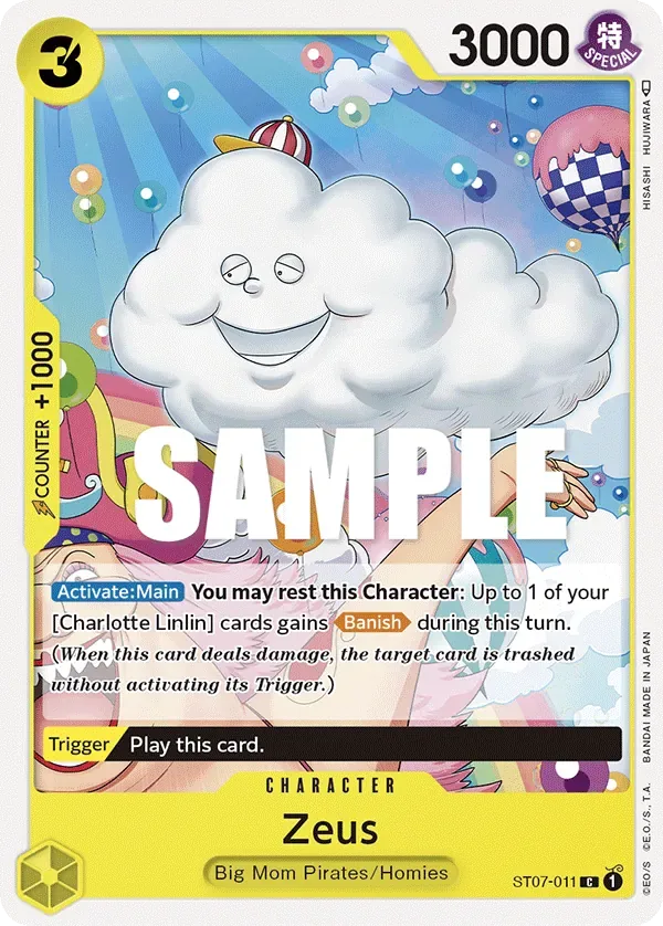 Zeus #ST07-011 Big Mom Pirates One Piece card