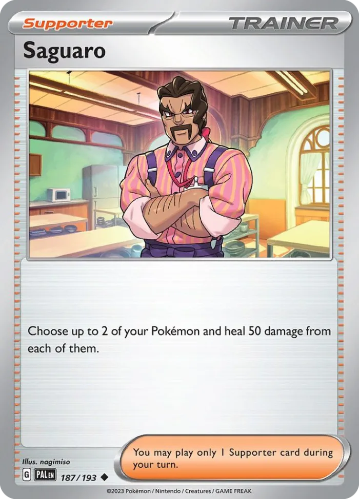 Saguaro #187 Paldea Evolved Pokemon card