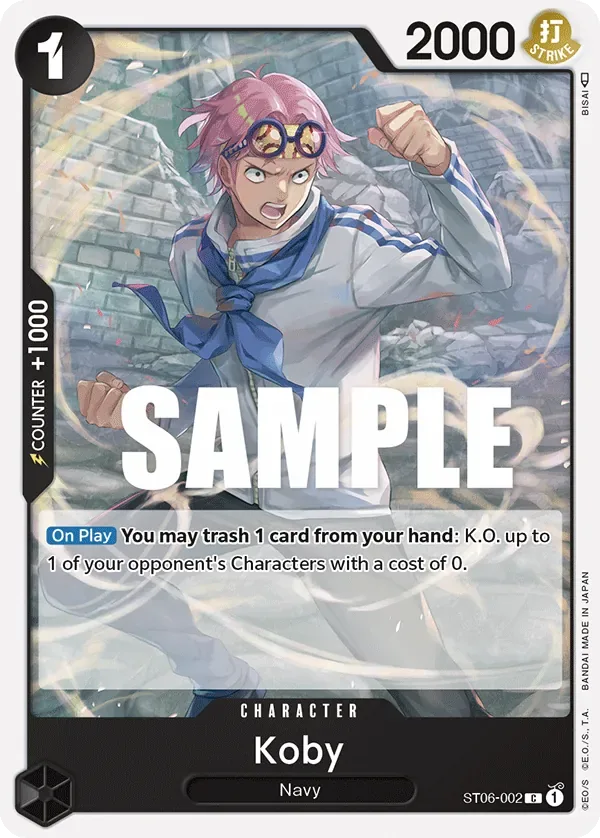 Koby #ST06-002 Absolute Justice One Piece card