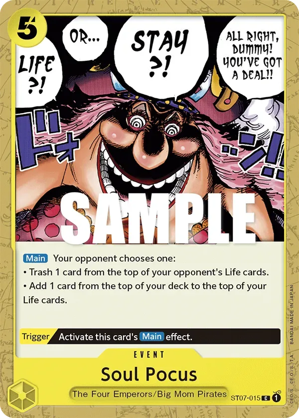 Soul Pocus #ST07-015 Big Mom Pirates One Piece card