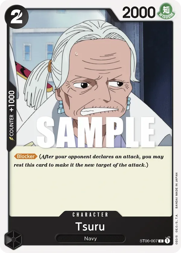 Tsuru #ST06-007 Absolute Justice One Piece card