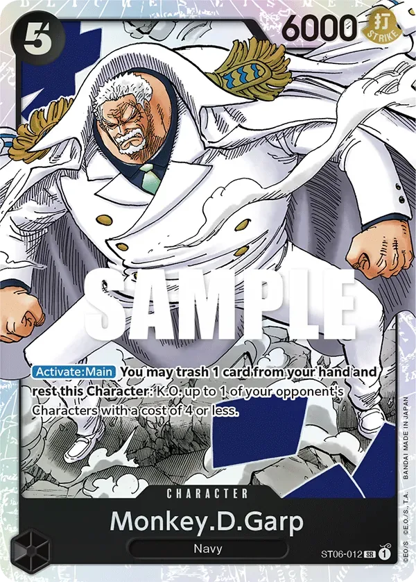 Monkey.D.Garp #ST06-012 Absolute Justice One Piece card