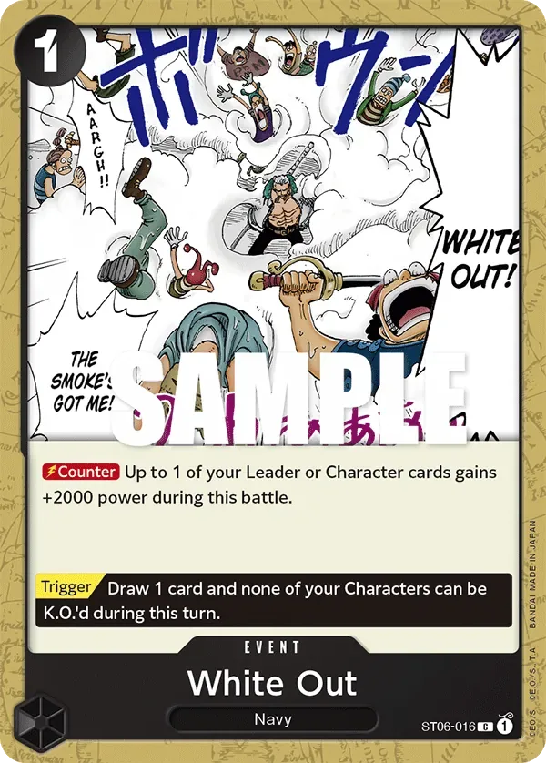 White Out #ST06-016 Absolute Justice One Piece card