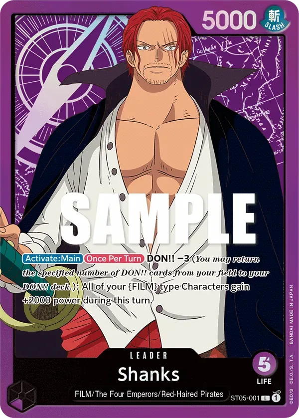 Shanks #ST05-001 ONE PIECE FILM edition One Piece card